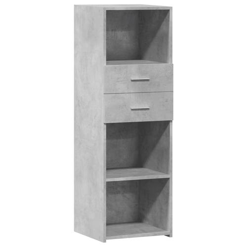 Højskab 40x42,5x124 cm konstrueret træ betongrå