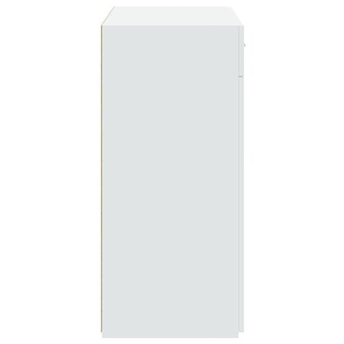Skænk 80x42,5x93 cm konstrueret træ hvid