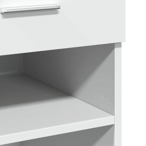 Skænk 80x42,5x93 cm konstrueret træ hvid