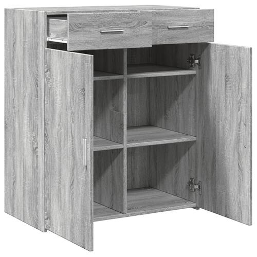 Skænk 80x42,5x93 cm konstrueret træ grå sonoma-eg
