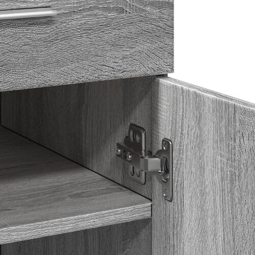 Skænk 80x42,5x93 cm konstrueret træ grå sonoma-eg