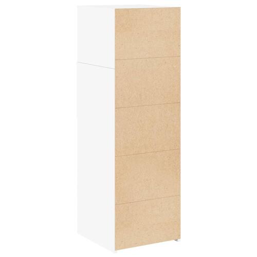 Højskab 40x42,5x124 cm konstrueret træ hvid