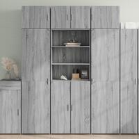 Skab 70x42,5x185 cm konstrueret træ grå sonoma-eg