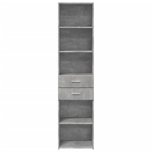 Højskab 40x42,5x185 cm konstrueret træ betongrå