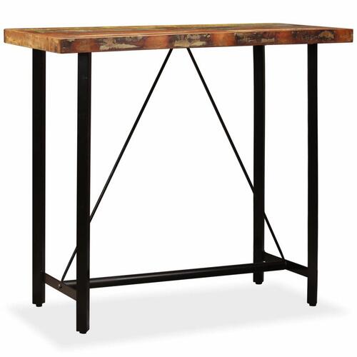 Barbord 120x60x107 cm massivt genbrugstræ
