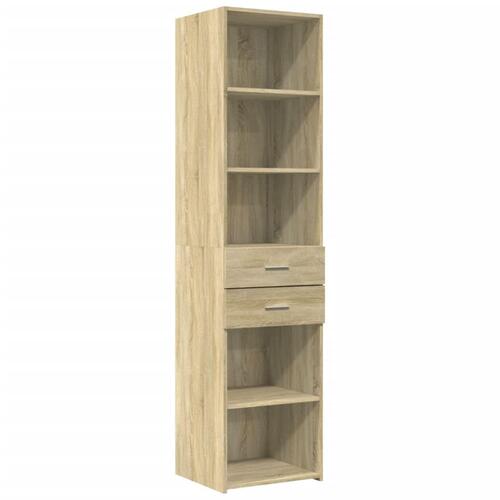Højskab 40x42,5x185 cm konstrueret træ sonoma-eg