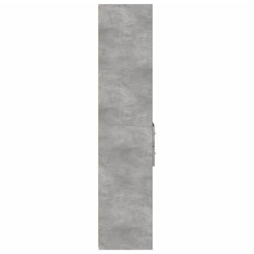 Højskab 40x42,5x185 cm konstrueret træ betongrå
