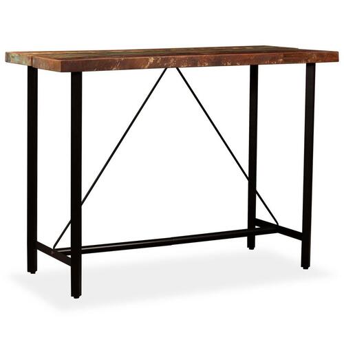 Barbord 150x70x107 cm massivt genbrugstræ