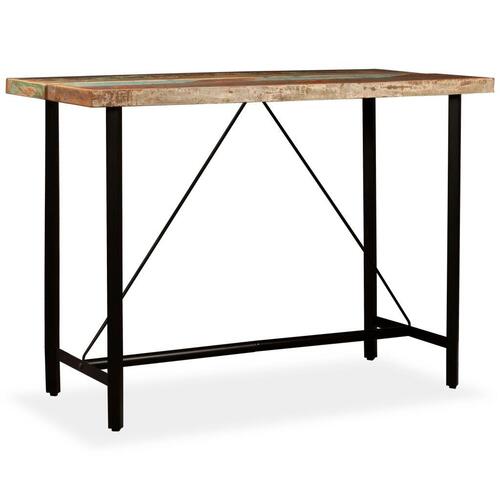 Barbord 150x70x107 cm massivt genbrugstræ