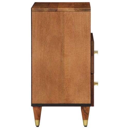 Sengebord 50x33x62 cm massivt mangotræ
