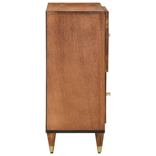 Skab 80x33x75 cm massivt mangotræ