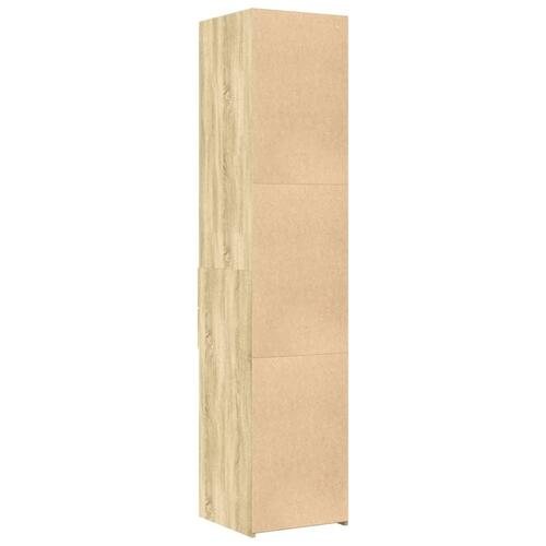 Højskab 40x42,5x185 cm konstrueret træ sonoma-eg