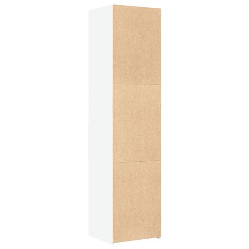 Højskab 40x42,5x185 cm konstrueret træ hvid