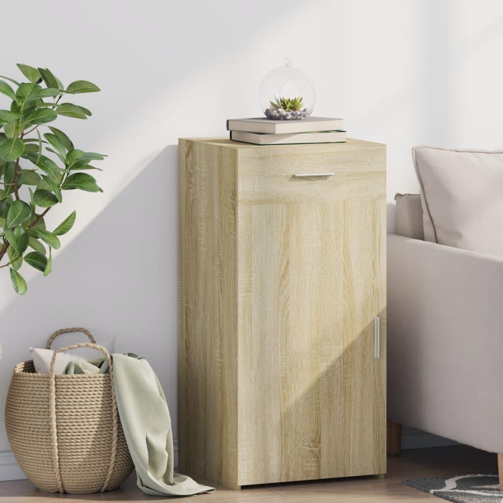 Skab 45x42,5x93 cm konstrueret træ sonoma-eg billede
