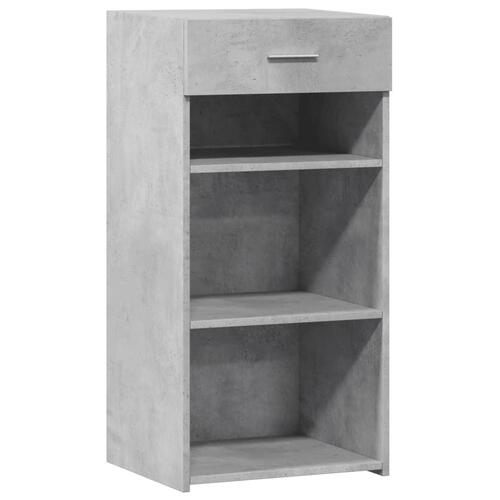 Skab 45x34x93 cm konstrueret træ betongrå