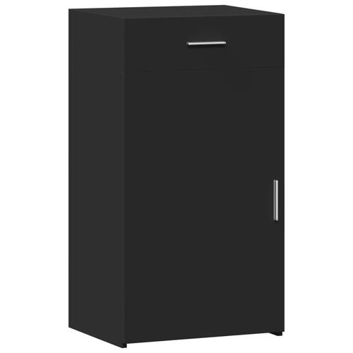 Skab 50x42,5x93 cm konstrueret træ sort