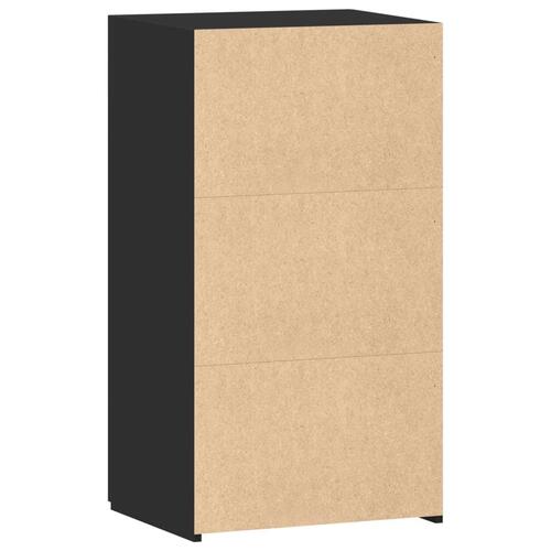 Skab 50x42,5x93 cm konstrueret træ sort