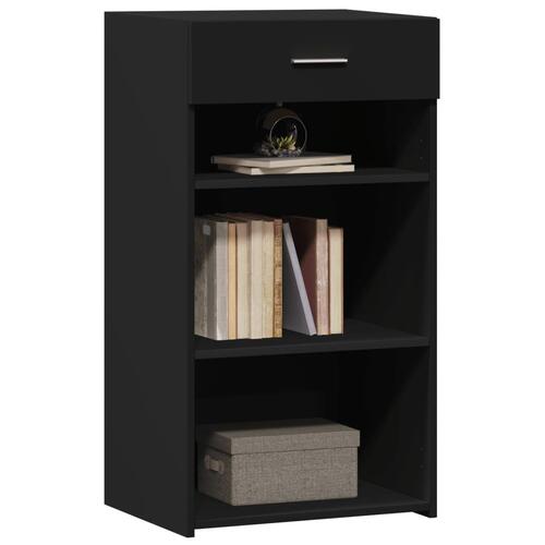 Skab 50x42,5x93 cm konstrueret træ sort