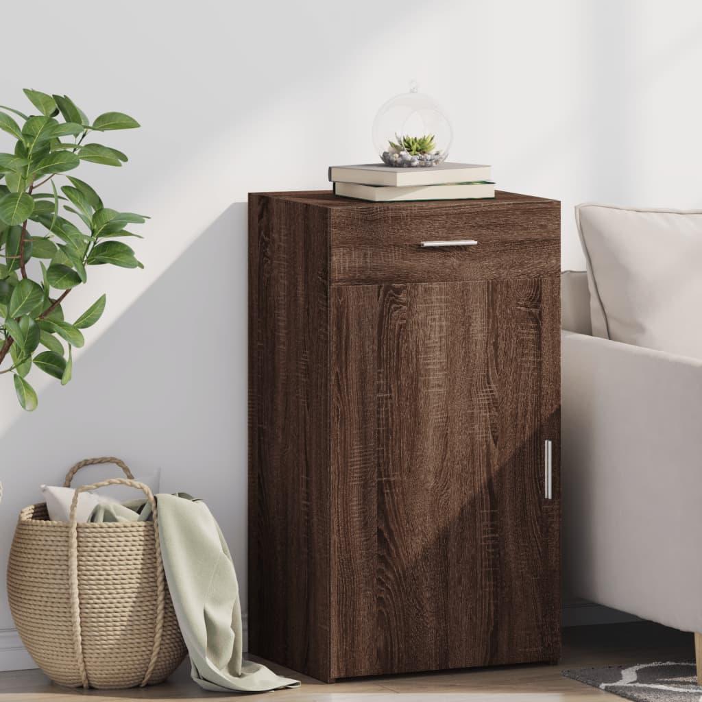 Skab 50x42,5x93 cm konstrueret træ brun sonoma-eg