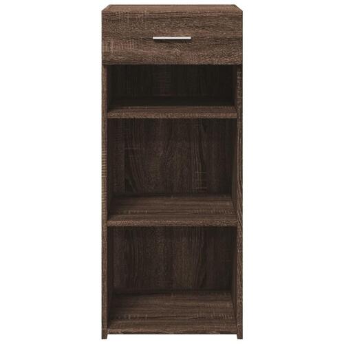 Skab 40x42,5x93 cm konstrueret træ brun egetræsfarve