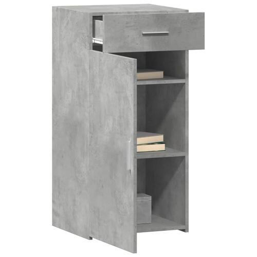 Skab 45x34x93 cm konstrueret træ betongrå