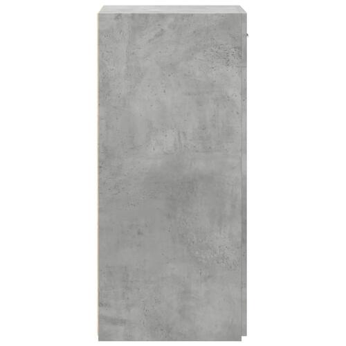 Skab 45x34x93 cm konstrueret træ betongrå