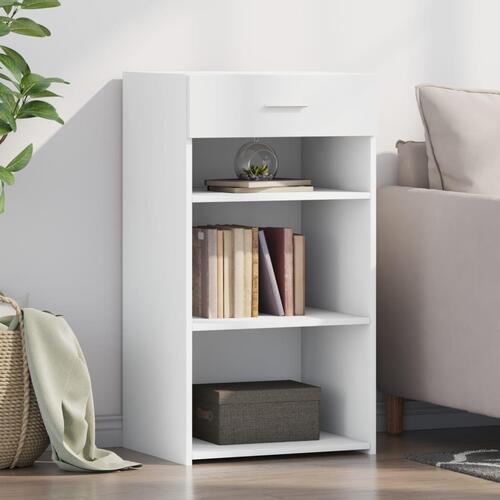 Skab 50x42,5x93 cm konstrueret træ hvid