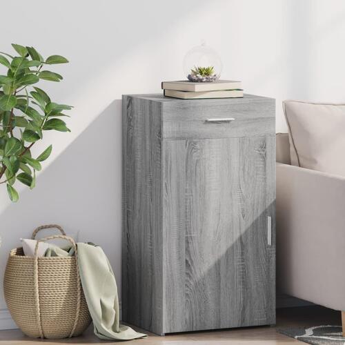 Skab 50x42,5x93 cm konstrueret træ grå sonoma-eg