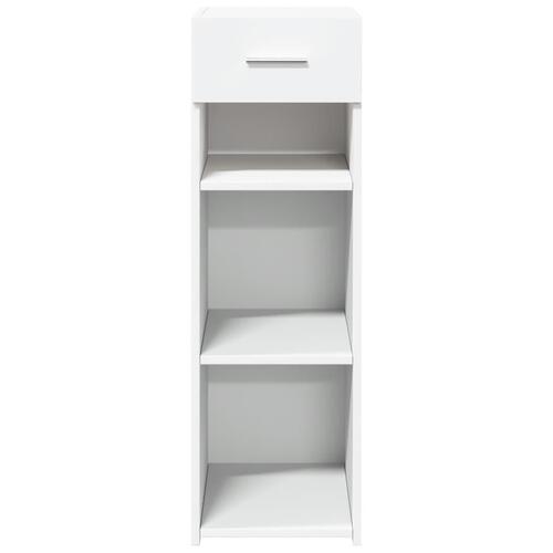 Reol 30x42,5x93 cm konstrueret træ hvid