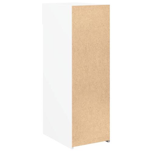 Reol 30x42,5x93 cm konstrueret træ hvid