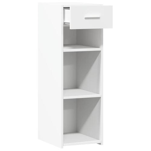 Reol 30x42,5x93 cm konstrueret træ hvid