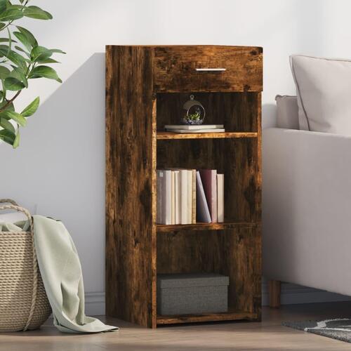 Skab 40x42,5x93 cm konstrueret træ røget egetræsfarve