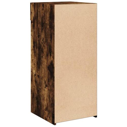 Skab 40x42,5x93 cm konstrueret træ røget egetræsfarve