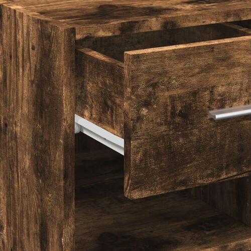 Skab 40x42,5x93 cm konstrueret træ røget egetræsfarve