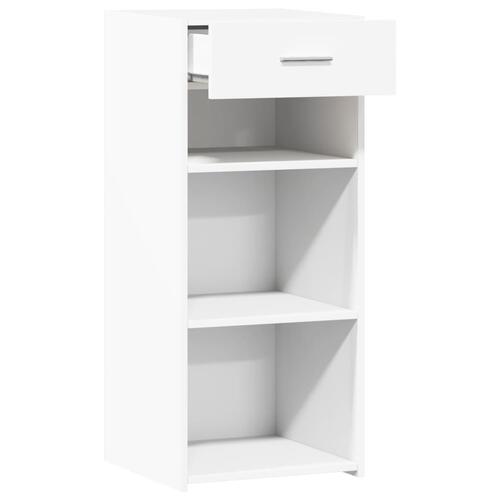 Skænk 40x42,5x93 cm konstrueret træ hvid