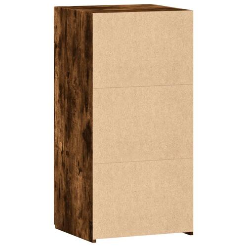 Skab 45x42,5x93 cm konstrueret træ røget egetræsfarve