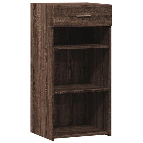 Skab 45x42,5x93 cm konstrueret træ brun egetræsfarve