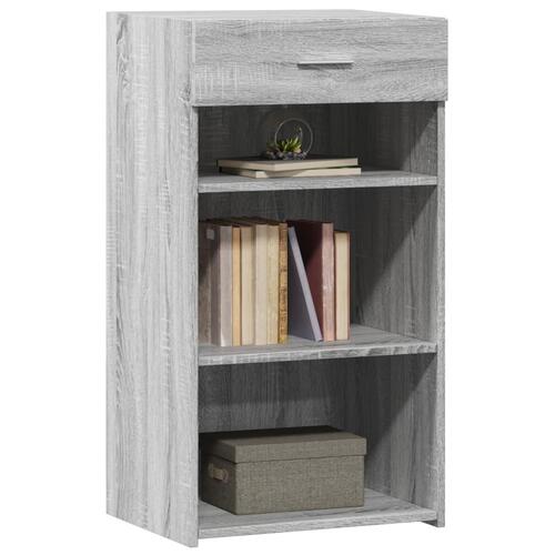 Skab 50x42,5x93 cm konstrueret træ grå sonoma-eg