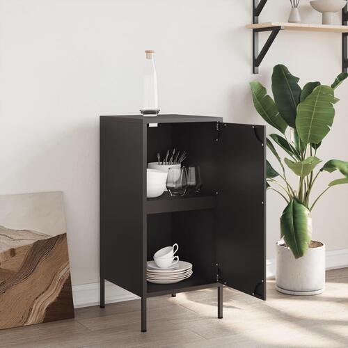 Skab 36x39x79 cm stål sort