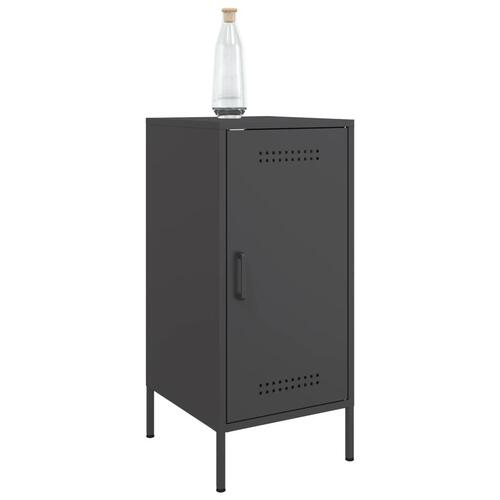 Skab 36x39x79 cm stål sort