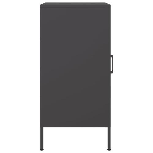 Skab 36x39x79 cm stål sort
