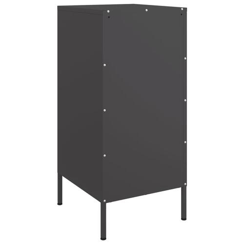 Skab 36x39x79 cm stål sort