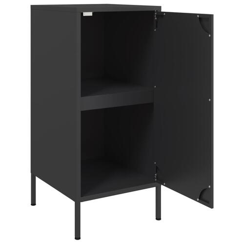 Skab 36x39x79 cm stål sort