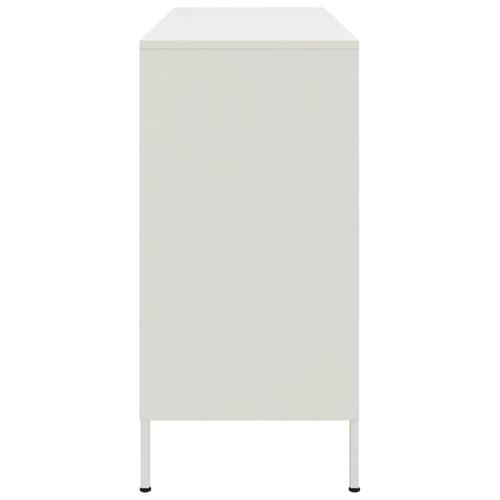 Skab 100,5x39x79 cm stål hvid