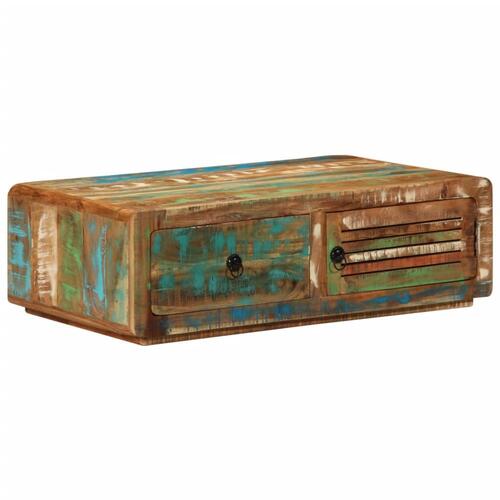 Sofabord 89x55x29 cm massivt genbrugstræ