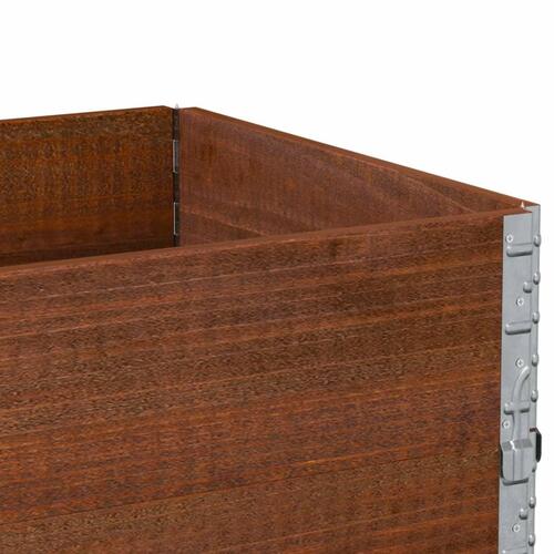 Pallerammer 3 stk. 80x60 cm massivt fyrretræ brun