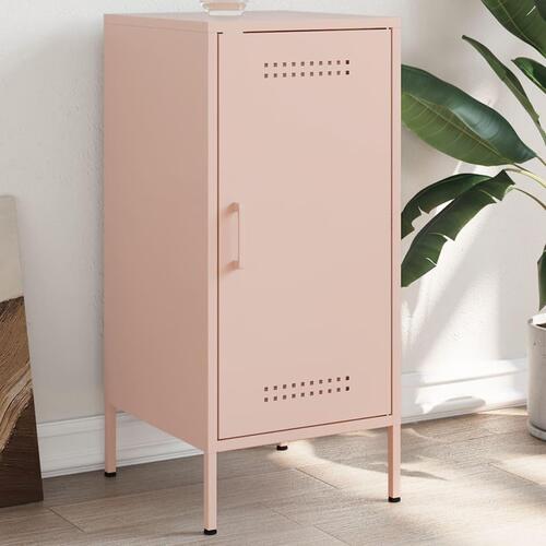 Skab 36x39x79 cm koldvalset stål lyserød