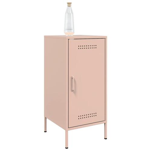 Skab 36x39x79 cm koldvalset stål lyserød