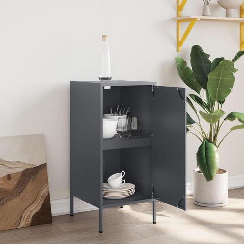 Skab 36x39x79 cm stål antracitgrå