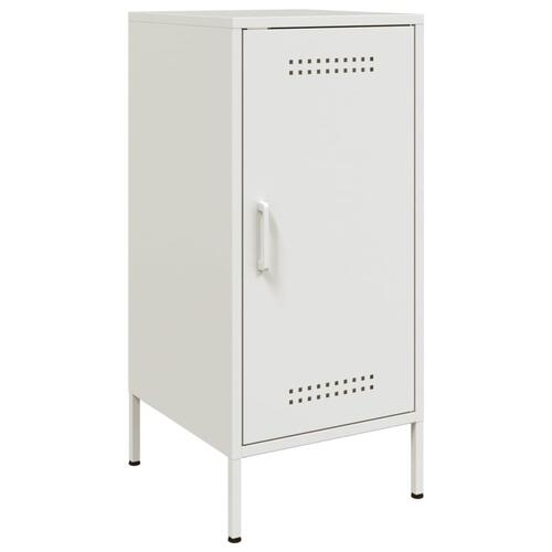 Skabe 2 stk. 36x39x79 cm stål hvid